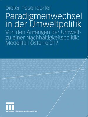 cover image of Paradigmenwechsel in der Umweltpolitik